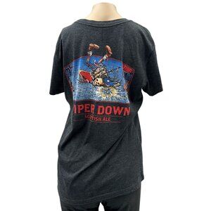 Ballast Point Heather Gray Viper Down Scottish Ale Graphic Tee Shirt Womens M